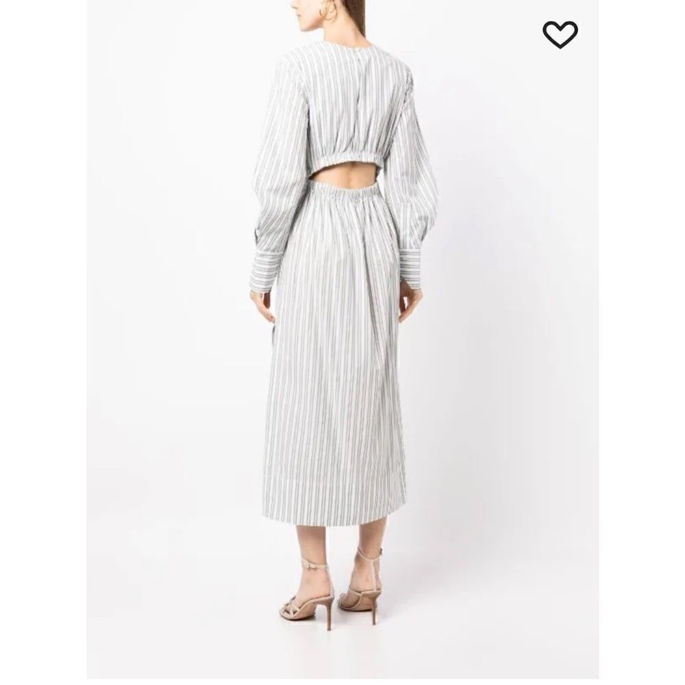 STAUD cut-out stripe shirt dress - Picture 4 of 5